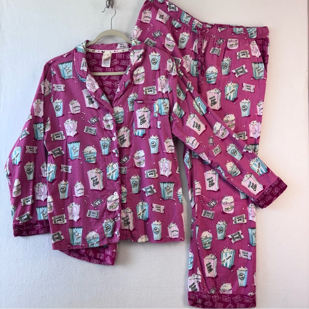 munki munki Popcorn Print Pajamas Size XL